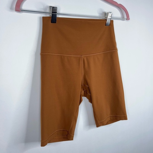 Lululemon Align Short 8" Copper Brown High Rise Lounge Athleisure Fall Size 4 - Picture 2 of 8